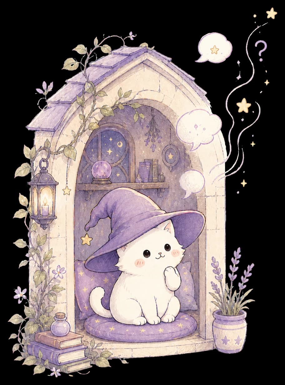 卜叽坐在小屋里，听着飘来的问题